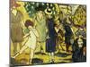 La Promenade a L'arc De Triomphe, 1919 (Oil on Panel)-Louis Valtat-Mounted Giclee Print