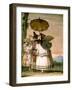 La Promenade à la campagne-Giandomenico Tiepolo-Framed Giclee Print