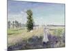 La Promenade (Argenteuil), 1875-Claude Monet-Mounted Giclee Print