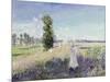 La Promenade (Argenteuil), 1875-Claude Monet-Mounted Giclee Print