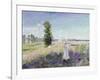 La Promenade (Argenteuil), 1875-Claude Monet-Framed Giclee Print