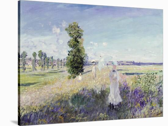 La Promenade (Argenteuil), 1875-Claude Monet-Stretched Canvas