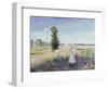 La Promenade (Argenteuil), 1875-Claude Monet-Framed Giclee Print