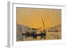 La Promenade Au Coucher Du Soleil-Francois Bocion-Framed Giclee Print