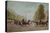 La promenade aux Champs-Elysées-Jean Béraud-Stretched Canvas