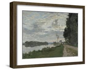 La Promenade D'Argenteuil-Claude Monet-Framed Giclee Print