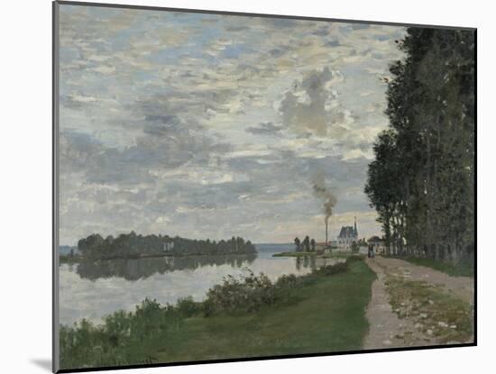 La Promenade D'Argenteuil-Claude Monet-Mounted Giclee Print