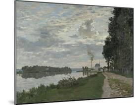 La Promenade D'Argenteuil-Claude Monet-Mounted Giclee Print