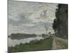 La Promenade D'Argenteuil-Claude Monet-Mounted Giclee Print