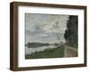 La Promenade D'Argenteuil-Claude Monet-Framed Premium Giclee Print