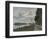 La Promenade D'Argenteuil-Claude Monet-Framed Premium Giclee Print