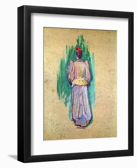 La Promeneuse-Henri de Toulouse-Lautrec-Framed Giclee Print