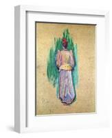 La Promeneuse-Henri de Toulouse-Lautrec-Framed Giclee Print