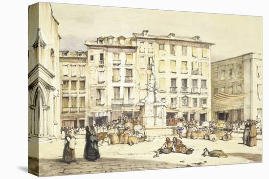 La Puerta Del Sol-John Frederick Lewis-Stretched Canvas