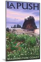 La Push, Washington Coast-Lantern Press-Mounted Art Print