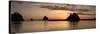 La Push, Washington. Quillayute River and Little James Island, Sunset-Michael Qualls-Stretched Canvas