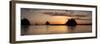 La Push, Washington. Quillayute River and Little James Island, Sunset-Michael Qualls-Framed Photographic Print