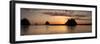 La Push, Washington. Quillayute River and Little James Island, Sunset-Michael Qualls-Framed Photographic Print