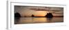 La Push, Washington. Quillayute River and Little James Island, Sunset-Michael Qualls-Framed Photographic Print