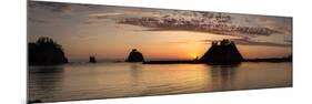 La Push, Washington. Quillayute River and Little James Island, Sunset-Michael Qualls-Mounted Photographic Print