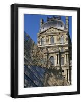 La Pyramide and Musee Du Louvre, Paris, France-Neale Clarke-Framed Photographic Print