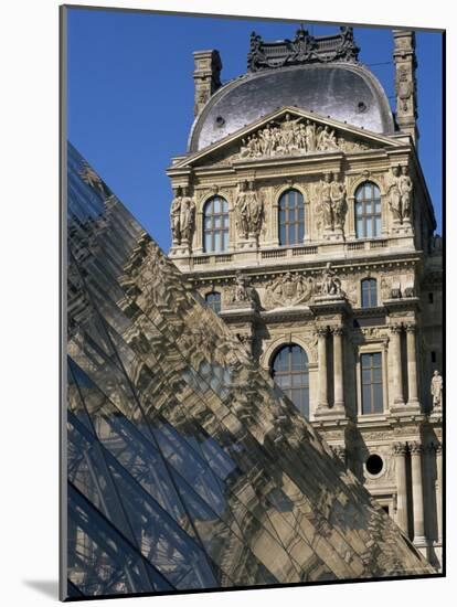 La Pyramide and Musee Du Louvre, Paris, France-Neale Clarke-Mounted Photographic Print