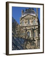 La Pyramide and Musee Du Louvre, Paris, France-Neale Clarke-Framed Photographic Print