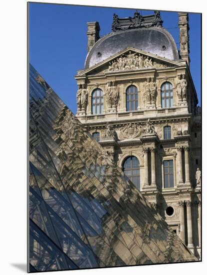 La Pyramide and Musee Du Louvre, Paris, France-Neale Clarke-Mounted Photographic Print