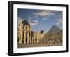 La Pyramide and the Musee Du Louvre, Paris, France-Lee Frost-Framed Photographic Print