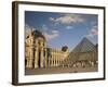 La Pyramide and the Musee Du Louvre, Paris, France-Lee Frost-Framed Photographic Print