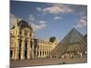 La Pyramide and the Musee Du Louvre, Paris, France-Lee Frost-Mounted Photographic Print