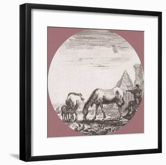 La Pyramide de Caius Cestius-Stefano della Bella-Framed Art Print