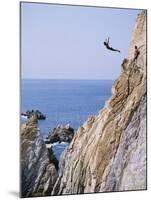 La Quebrada, Cliff Diver, Acapulco, Mexico-Steve Vidler-Mounted Photographic Print