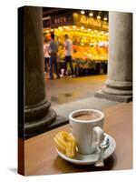 La Rambla, La Boqueria Market, Chocolate con Churros Breakfast, Barcelona, Spain-Alan Copson-Stretched Canvas