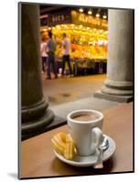 La Rambla, La Boqueria Market, Chocolate con Churros Breakfast, Barcelona, Spain-Alan Copson-Mounted Photographic Print