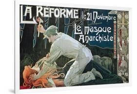 La Réforme Le 21 Novembre, Le Masque Anarchiste, 1897-Henri Privat-Livemont-Framed Giclee Print