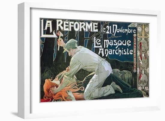 La Réforme Le 21 Novembre, Le Masque Anarchiste, 1897-Henri Privat-Livemont-Framed Giclee Print