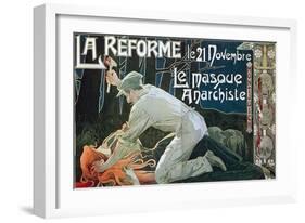 La Réforme Le 21 Novembre, Le Masque Anarchiste, 1897-Henri Privat-Livemont-Framed Giclee Print