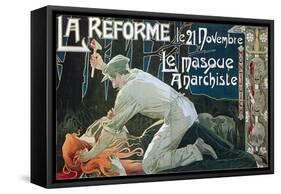 La Réforme Le 21 Novembre, Le Masque Anarchiste, 1897-Henri Privat-Livemont-Framed Stretched Canvas