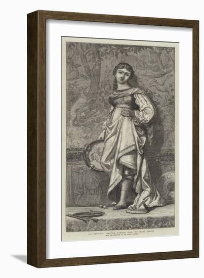 La Regina, a Venetian Dancing Girl-Elihu Vedder-Framed Giclee Print