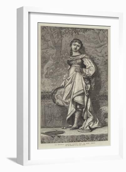 La Regina, a Venetian Dancing Girl-Elihu Vedder-Framed Giclee Print