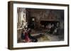 La Reina Doña Juana Recluida En Tordesillas Con Su Hija La Infanta Doña Catalina, 1906-Francisco Pradilla Y Ortiz-Framed Giclee Print