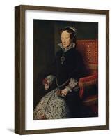 'La Reina Maria De Inglaterra', (Mary Tudor, Queen of England), 1554, (c1934)-Antonis Mor-Framed Giclee Print