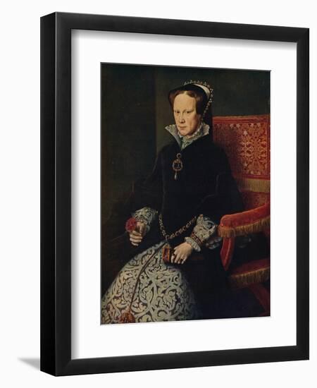 'La Reina Maria De Inglaterra', (Mary Tudor, Queen of England), 1554, (c1934)-Antonis Mor-Framed Giclee Print