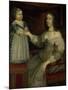 La reine Anne d'Autriche avec Louis XIV enfant alors Dauphin (avant 1643)-null-Mounted Giclee Print