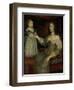 La reine Anne d'Autriche avec Louis XIV enfant alors Dauphin (avant 1643)-null-Framed Giclee Print