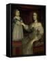 La reine Anne d'Autriche avec Louis XIV enfant alors Dauphin (avant 1643)-null-Framed Stretched Canvas