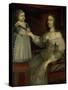 La reine Anne d'Autriche avec Louis XIV enfant alors Dauphin (avant 1643)-null-Stretched Canvas