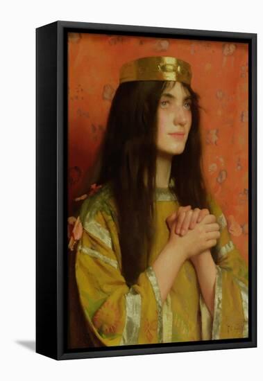 La Reine Clothilde-Thomas Cooper Gotch-Framed Stretched Canvas