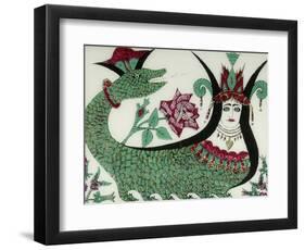 La reine des serpents Shahmaran-null-Framed Premium Giclee Print